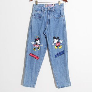 NWT Jou Jou Disney Mickey Minnie Mouse Jeans Denim Rare Vintage High Rise